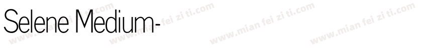 Selene Medium字体转换